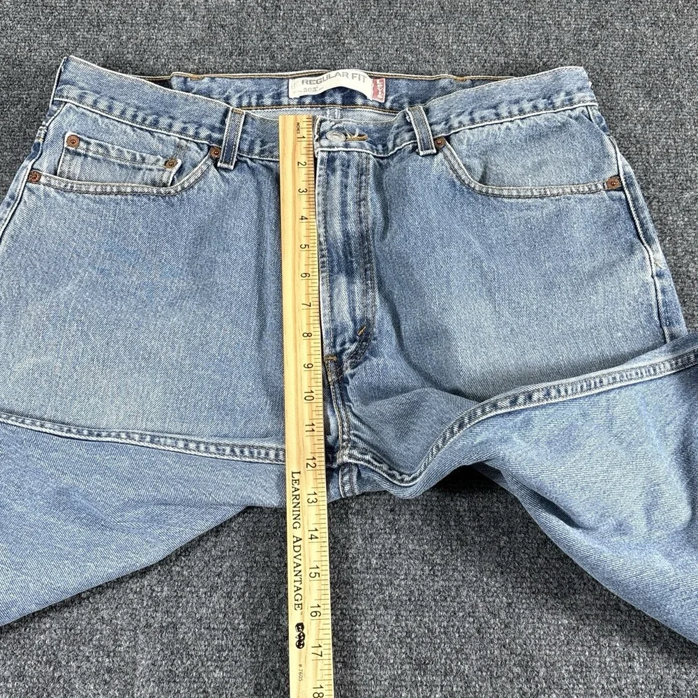 Y2k Levi's‎ 505 Jeans Men's Fits 35x29* Blue Denim Wash Straight Leg Fit
